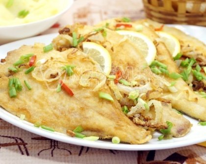 Жареная камбала