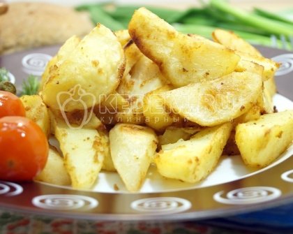 Картофель дольками в духовке