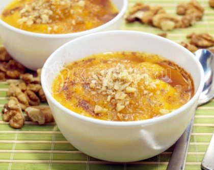 Тыквенное пюре с корицей и мёдом