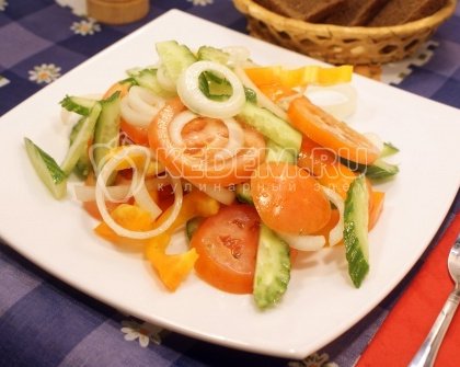 Овощной салат с маслом